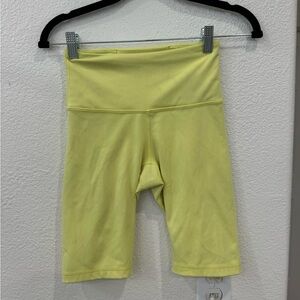 HYBA Women's Yellow High-Waisted Shorts Size XS